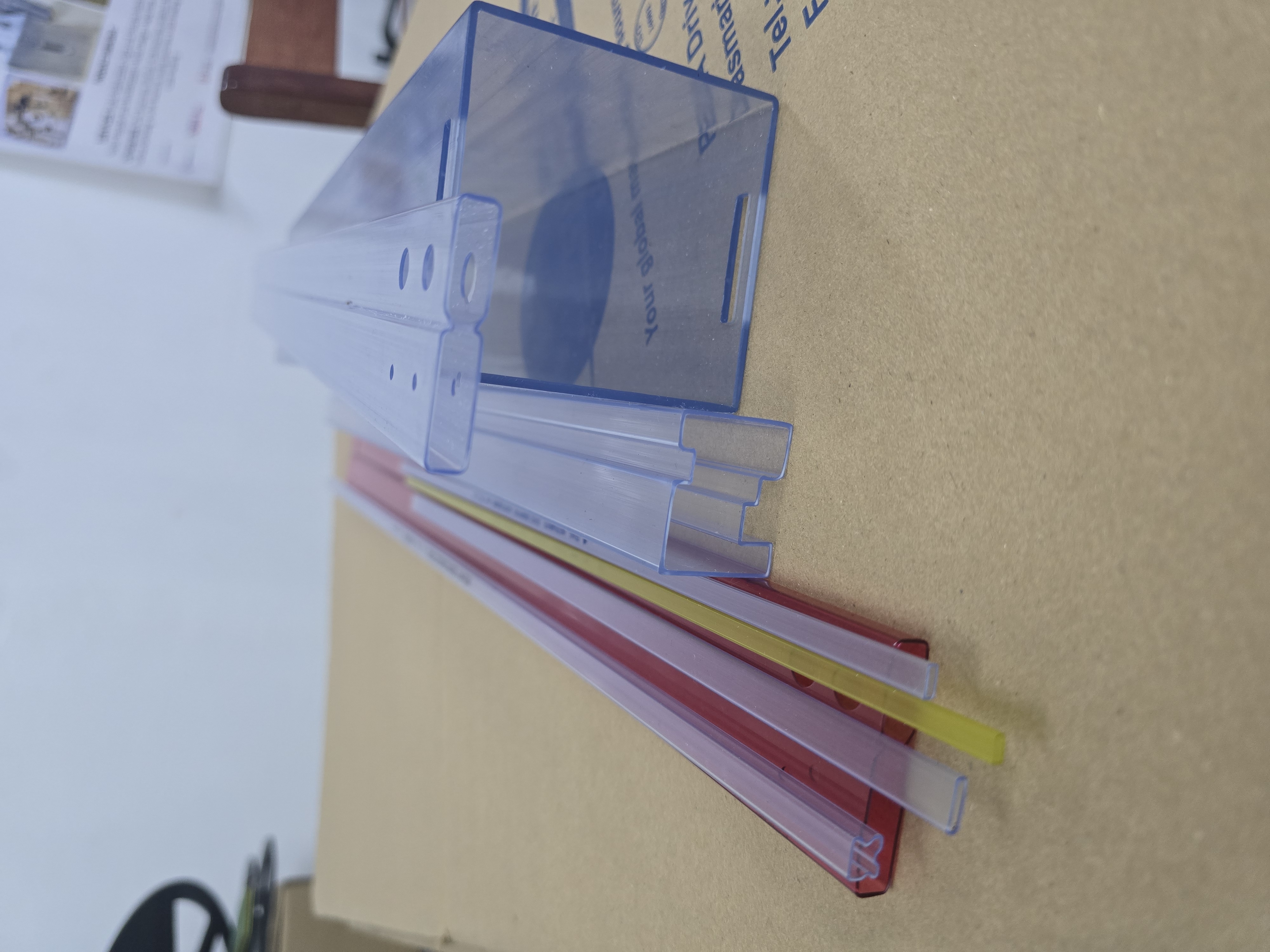 Custom PVC extrusion profile assortment